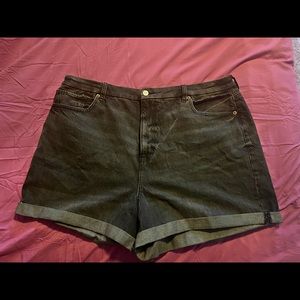 American Eagle (AE) size 20 faded black denim shorts